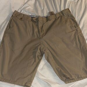 Ben Sherman Khaki Flat Front Shorts